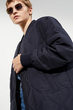 Damen Jacke Burnham in Navy-Blau, Detailansicht    